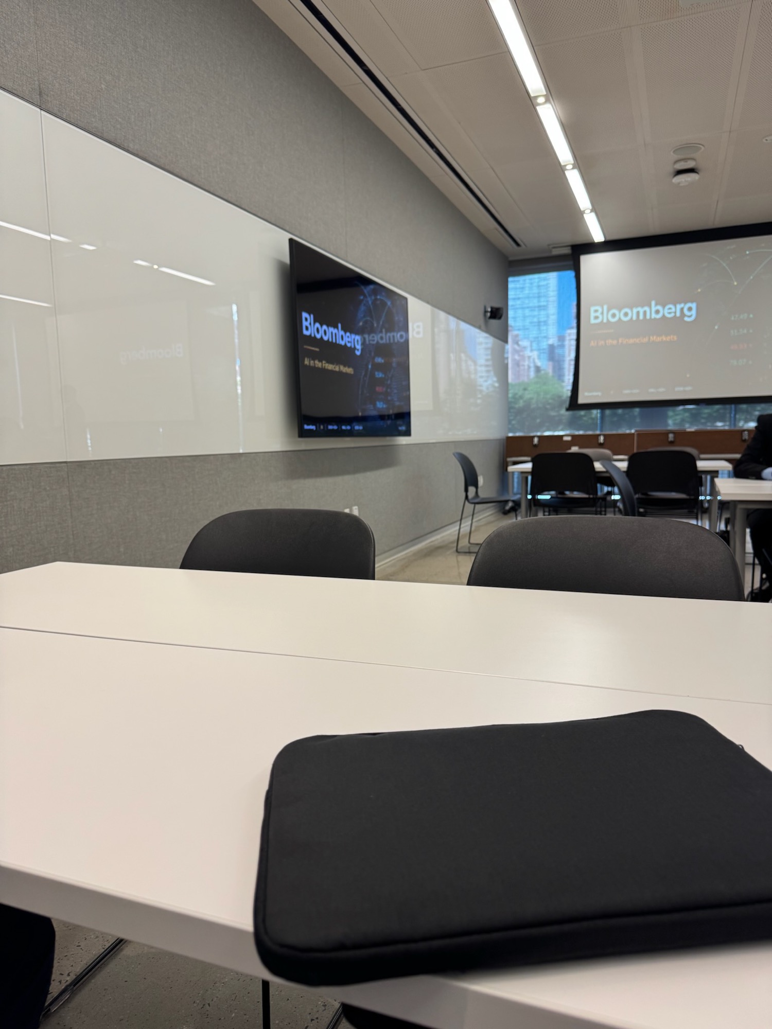 Siddharth Sazzala at a Bloomberg workshop, New York